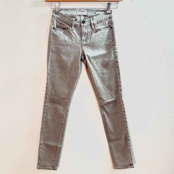 FRAME Denim Le Skinny de jeanne Grey - Picture 12 of 13